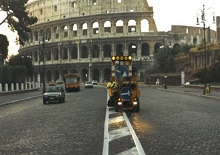 LKF lægger striber ved Colosseum